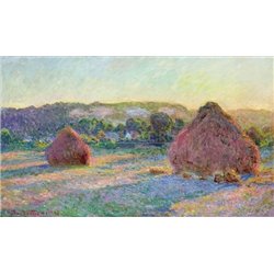 Стога, конец лета - Модульная картины, Репродукции, Декоративные панно, Декор стен