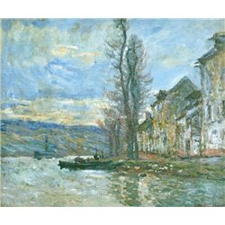 Сена около Лавакура, зима - Модульная картины, Репродукции, Декоративные панно, Декор стен