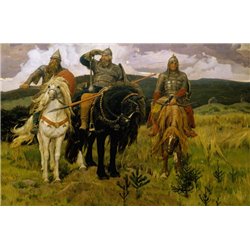 Три богатыря - Модульная картины, Репродукции, Декоративные панно, Декор стен