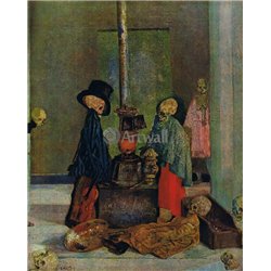 Скелеты, желающие согреться - Модульная картины, Репродукции, Декоративные панно, Декор стен