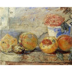 Персики и устрица - Модульная картины, Репродукции, Декоративные панно, Декор стен