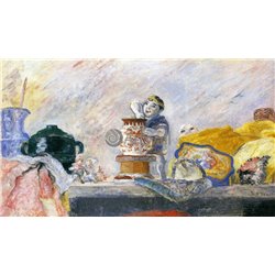 Натюрморт со статуэткой - Модульная картины, Репродукции, Декоративные панно, Декор стен