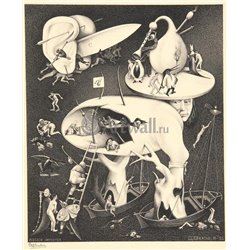 Ад (по Босху) - Модульная картины, Репродукции, Декоративные панно, Декор стен