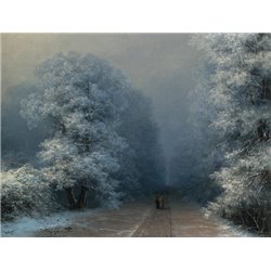Зимний пейзаж - Модульная картины, Репродукции, Декоративные панно, Декор стен
