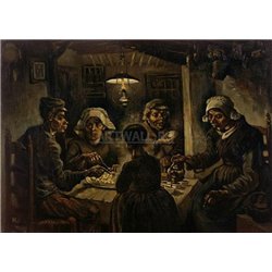 Едоки картофеля - Модульная картины, Репродукции, Декоративные панно, Декор стен