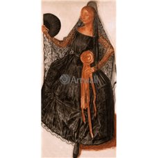 Картина на холсте по фото Модульные картины Печать портретов на холсте Портрет Анны Павловой