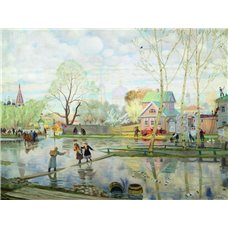 Картина на холсте по фото Модульные картины Печать портретов на холсте Весна