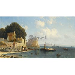 Берег около Сорренто - Модульная картины, Репродукции, Декоративные панно, Декор стен