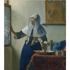 Картина на холсте по фото Модульные картины Печать портретов на холсте Молодая женщина с кувшином воды