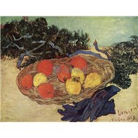 Портреты картины репродукции на заказ - Натюрморт с апельсинами,  лимонами и синими перчатками