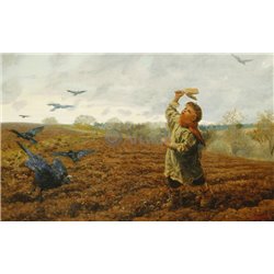 Гроза ворон - Модульная картины, Репродукции, Декоративные панно, Декор стен