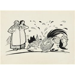 Иллюстрация к книге  Корнея Чуковского - Модульная картины, Репродукции, Декоративные панно, Декор стен