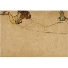 Картина на холсте по фото Модульные картины Печать портретов на холсте Девушка, лежащая на животе