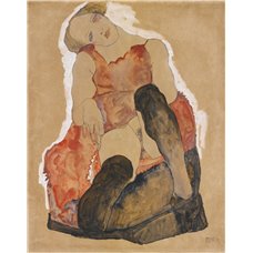 Картина на холсте по фото Модульные картины Печать портретов на холсте Девушка в черных чулках
