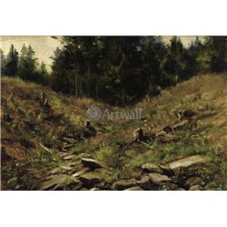 Овраг - Модульная картины, Репродукции, Декоративные панно, Декор стен
