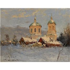 Картина на холсте по фото Модульные картины Печать портретов на холсте Деревенская церковь
