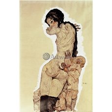 Картина на холсте по фото Модульные картины Печать портретов на холсте Мать и дитя