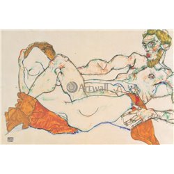 Любовники - Модульная картины, Репродукции, Декоративные панно, Декор стен