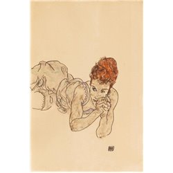 Лежащая женщина - Модульная картины, Репродукции, Декоративные панно, Декор стен