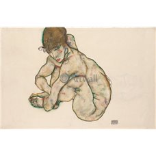 Картина на холсте по фото Модульные картины Печать портретов на холсте Сидящая обнаженная