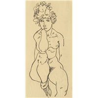 Портреты картины репродукции на заказ - Сидящая обнаженная