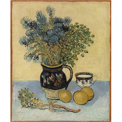 Цветы в кувшине и апельсины - Модульная картины, Репродукции, Декоративные панно, Декор стен