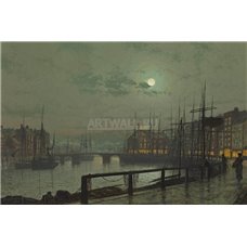 Картина на холсте по фото Модульные картины Печать портретов на холсте Baiting the Lines, Whitby