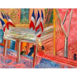 14 июля на площади в Кассисе - Модульная картины, Репродукции, Декоративные панно, Декор стен