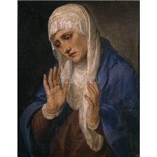 Картина на холсте по фото Модульные картины Печать портретов на холсте Mater Dolorosa