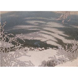 Зимний пейзаж - Модульная картины, Репродукции, Декоративные панно, Декор стен
