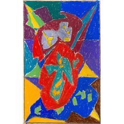 Рисунок на красном фоне - Модульная картины, Репродукции, Декоративные панно, Декор стен