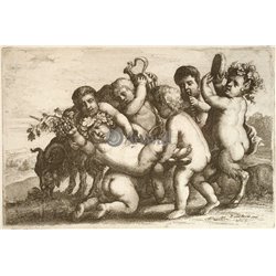 Четыре мальчика, два сатира и коза - Модульная картины, Репродукции, Декоративные панно, Декор стен