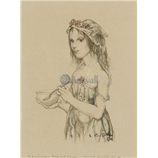 Картина на холсте по фото Модульные картины Печать портретов на холсте Девушка с миской