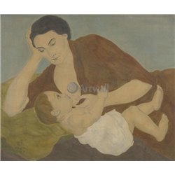 Мать и дитя - Модульная картины, Репродукции, Декоративные панно, Декор стен