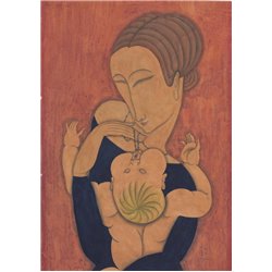 Мать и дитя - Модульная картины, Репродукции, Декоративные панно, Декор стен