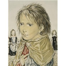 Картина на холсте по фото Модульные картины Печать портретов на холсте Маленький мальчик