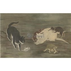 Кошки и мышки - Модульная картины, Репродукции, Декоративные панно, Декор стен