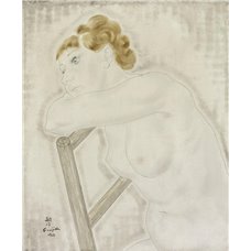 Картина на холсте по фото Модульные картины Печать портретов на холсте Обнаженная на стуле