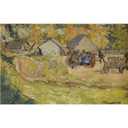 Деревня - Модульная картины, Репродукции, Декоративные панно, Декор стен