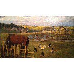Деревня - Модульная картины, Репродукции, Декоративные панно, Декор стен