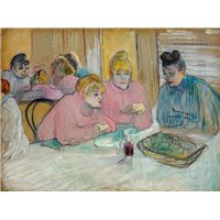 Портреты картины репродукции на заказ - Дама в столовой
