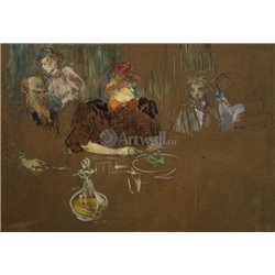 Супруги Натансон за столом - Модульная картины, Репродукции, Декоративные панно, Декор стен