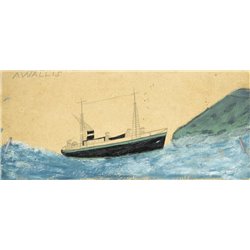 Корабль в море - Модульная картины, Репродукции, Декоративные панно, Декор стен