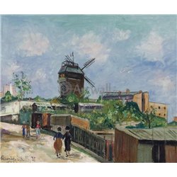 Мулен де ла Галет на Монмартре - Модульная картины, Репродукции, Декоративные панно, Декор стен