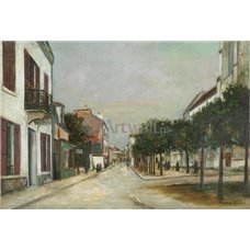 Картина на холсте по фото Модульные картины Печать портретов на холсте Улица Мотье и площадь Мерие в Вильжуифе