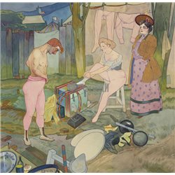 Цирковые артисты - Модульная картины, Репродукции, Декоративные панно, Декор стен