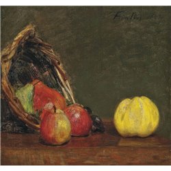 Натюрморт с яблоками и айвой - Модульная картины, Репродукции, Декоративные панно, Декор стен