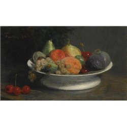 Фрукты в компотнице - Модульная картины, Репродукции, Декоративные панно, Декор стен