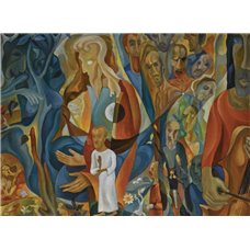 Картина на холсте по фото Модульные картины Печать портретов на холсте Школа Филонова, Глебова Татьяна - Я существую