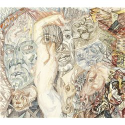 Школа Филонова, Закликовская Софья - Композиция - Модульная картины, Репродукции, Декоративные панно, Декор стен